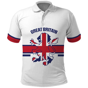 Custom Great Britain Hockey Polo Shirt 2025 Go Champions LT14