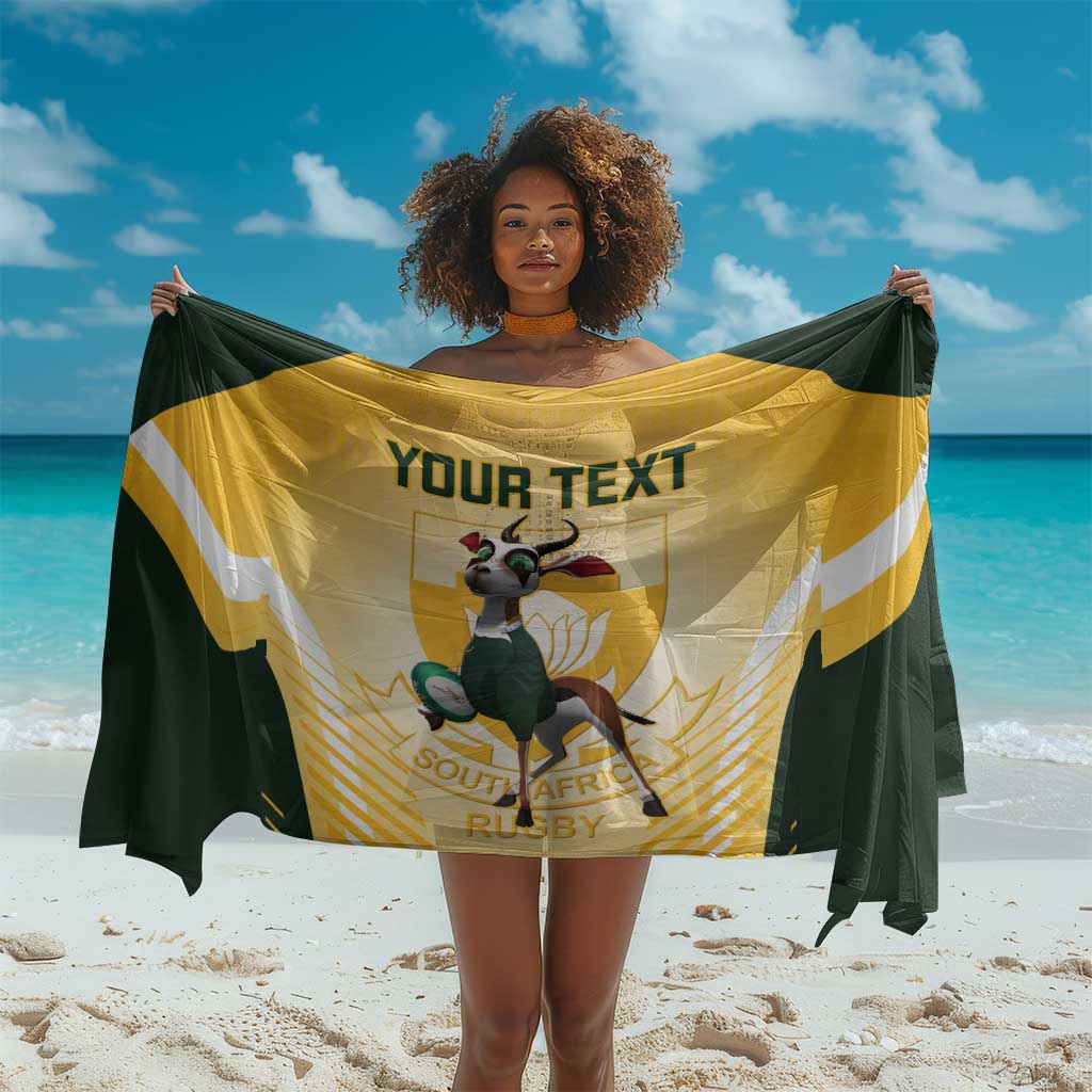 Custom South Africa Rugby Sarong Cute Springboks Mascot LT14