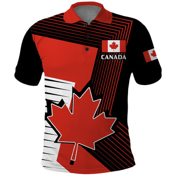 July 1 Canada Polo Shirt Independence Day with Canadian Maple Leaf LT14