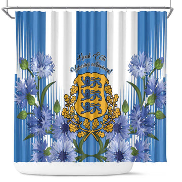 Estonia Independence Day Shower Curtain Head Eesti Vabariigi Aastapaeva! LT14