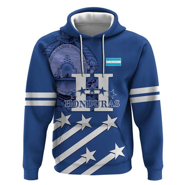 Custom Honduras Football Hoodie 2025 Vamos Los Catrachos LT14