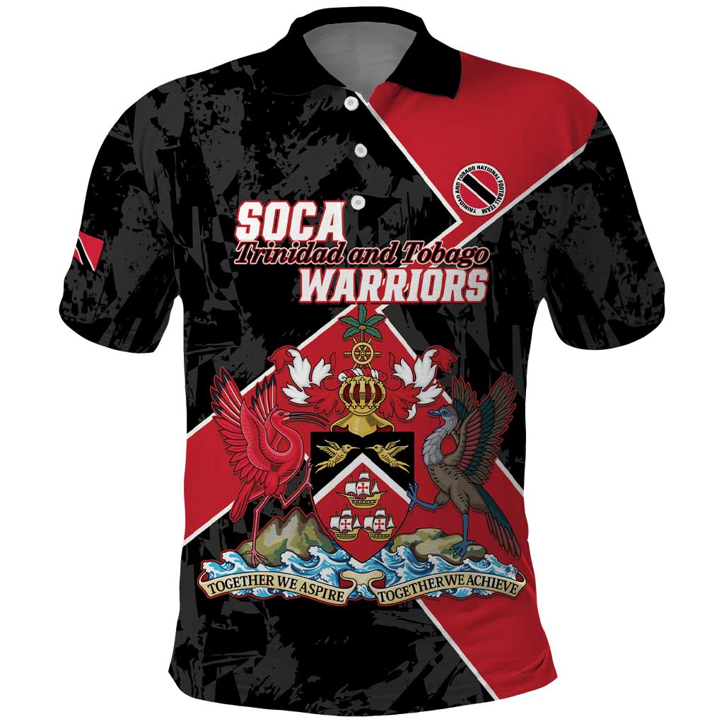 Custom Trinidad and Tobago Football Polo Shirt 2025 Go Soca Warriors LT14