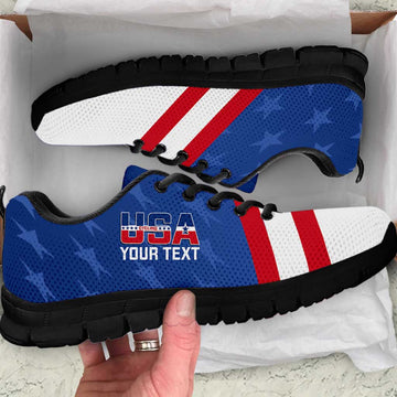 Personalized USA Cycling Sneakers United States Bike Racing Lover LT14