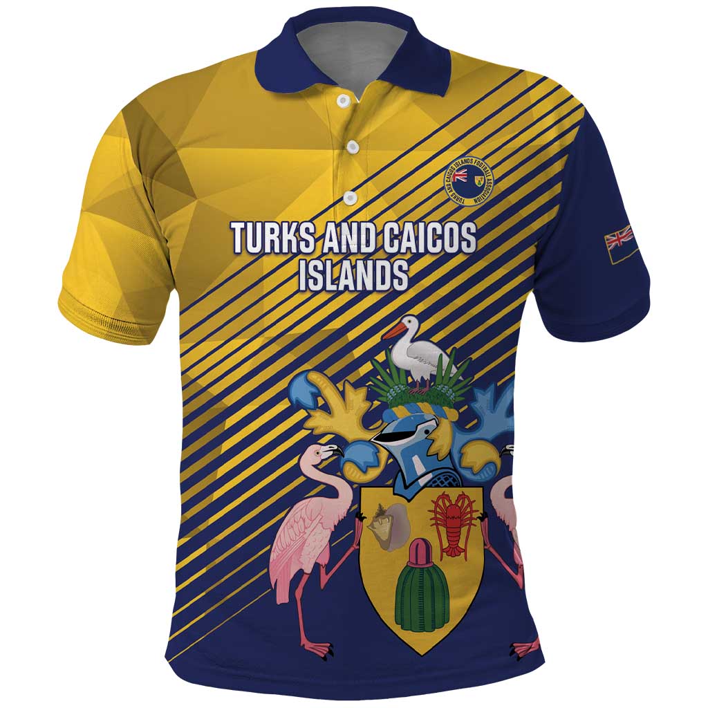 Custom Turks and Caicos Islands Football Polo Shirt 2025 Go Champions LT14