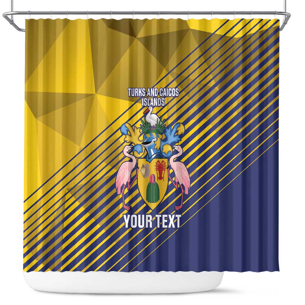Custom Turks and Caicos Islands Football Shower Curtain 2025 Go Champions LT14