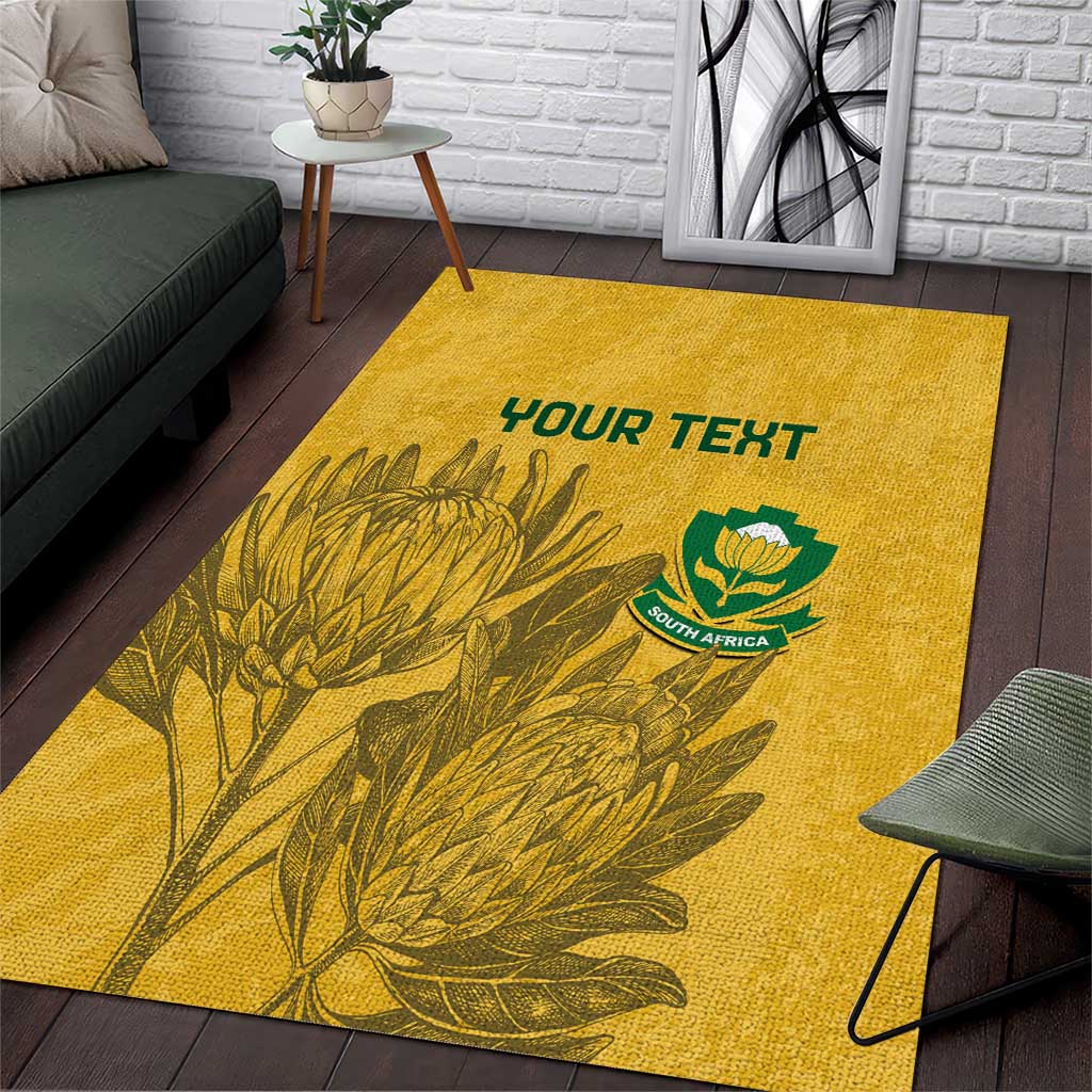 Custom South Africa Soccer Area Rug Go Banyana Banyana Proteas LT14