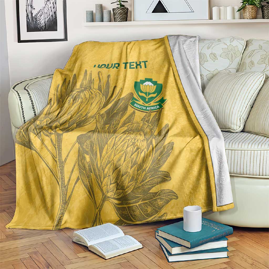 Custom South Africa Soccer Blanket Go Banyana Banyana Proteas LT14