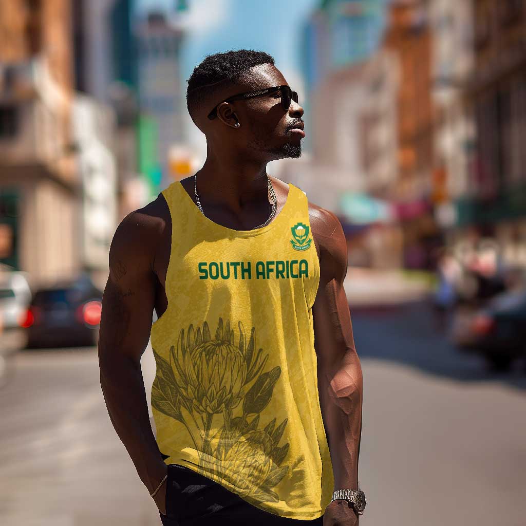 Custom South Africa Soccer Men Tank Top Go Banyana Banyana Proteas LT14