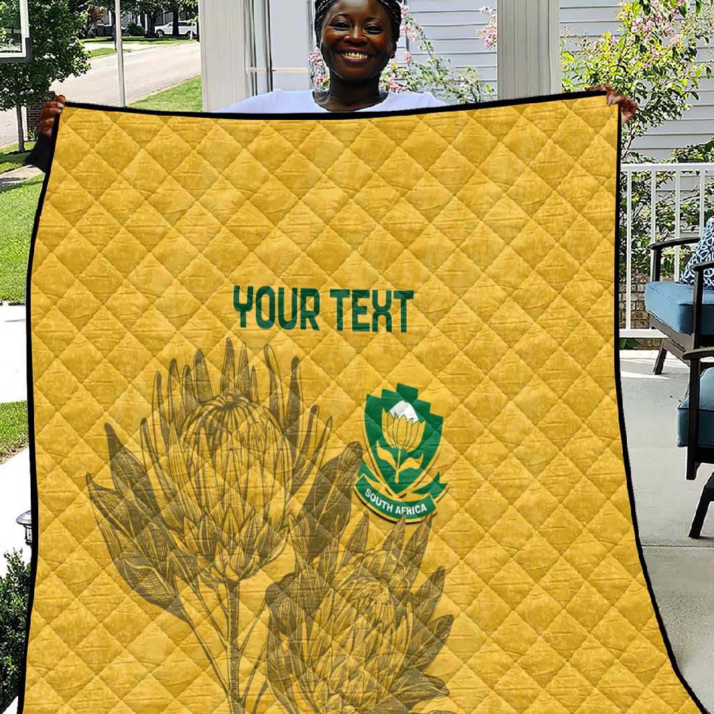 Custom South Africa Soccer Quilt Go Banyana Banyana Proteas LT14
