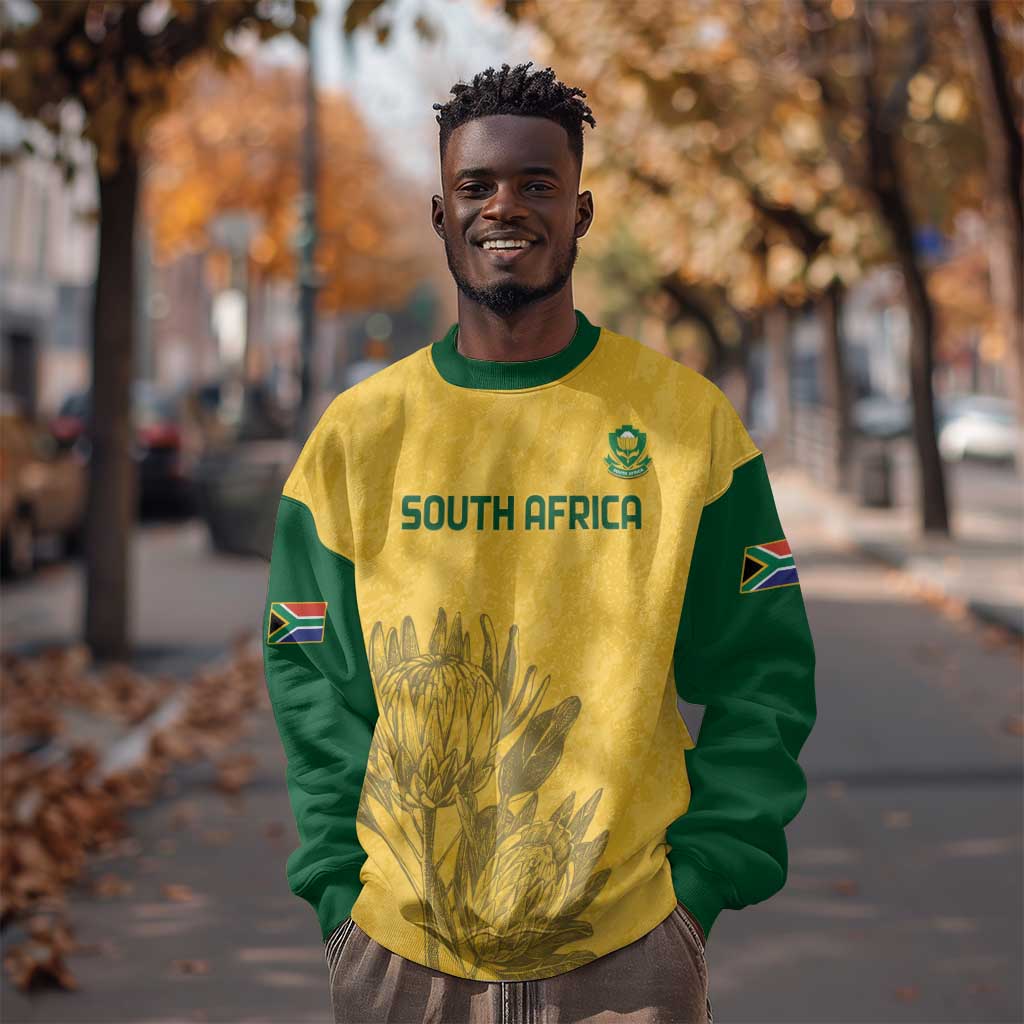 Custom South Africa Soccer Sweatshirt Go Banyana Banyana Proteas LT14