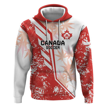 Custom Canada Soccer Hoodie Les Rouges Sporty Style LT14