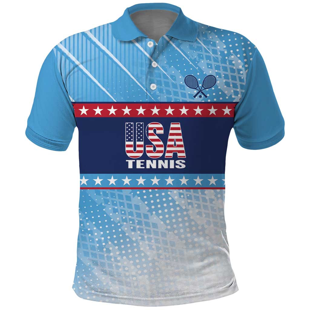 Custom United States Tennis Polo Shirt 2025 Go USA LT14