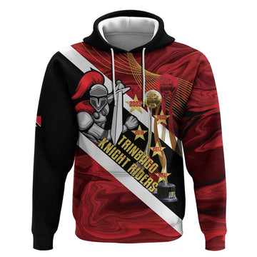 Trinidad and Tobago Cricket Personalized Hoodie Trinbago Knight Riders Champions Trophy LT14