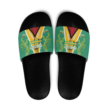 Custom Guyana Cricket Amazon Warriors Slide Sandals Flag Style LT14