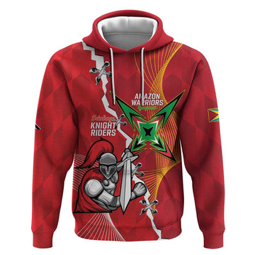 Guyana and Trinbago Cricket Custom Hoodie Amazon Warriors Knight Riders Together LT14