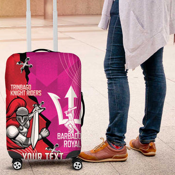 Barbados and Trinbago Cricket Personalized Luggage Cover Royals Knight Riders Together LT14