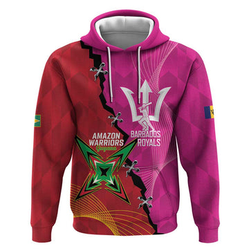 Barbados and Guyana Cricket Personalized Hoodie Royals Amazon Warriors Together LT14