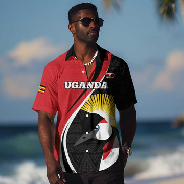 Afro Uganda Rugby Custom Hawaiian Shirt Go Cranes - African Pattern LT14