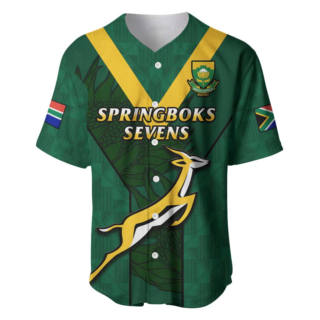 Custom South Africa Rugby Go Blitzboks Sevens Baseball Jersey LT14