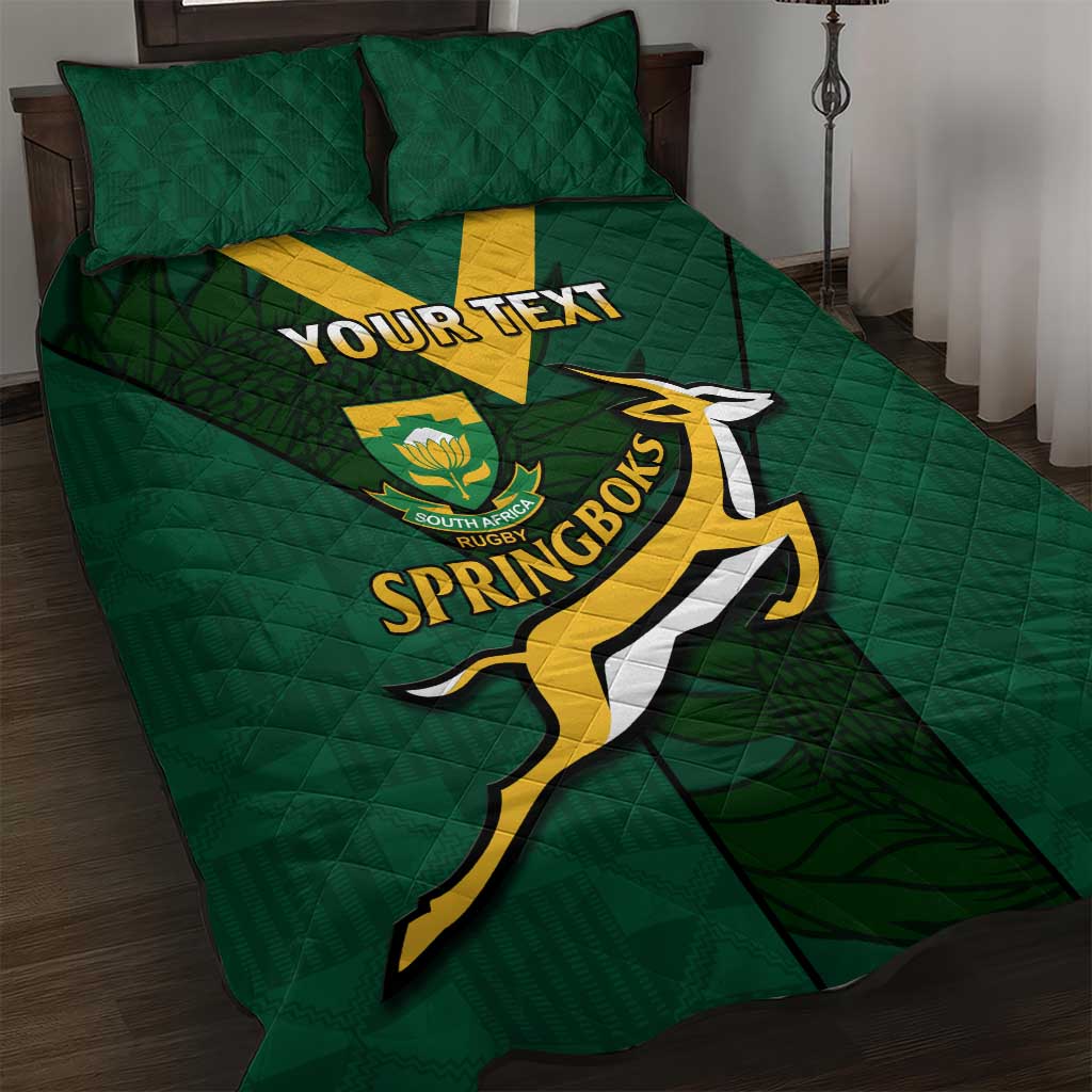 Custom South Africa Rugby Go Blitzboks Sevens Quilt Bed Set LT14