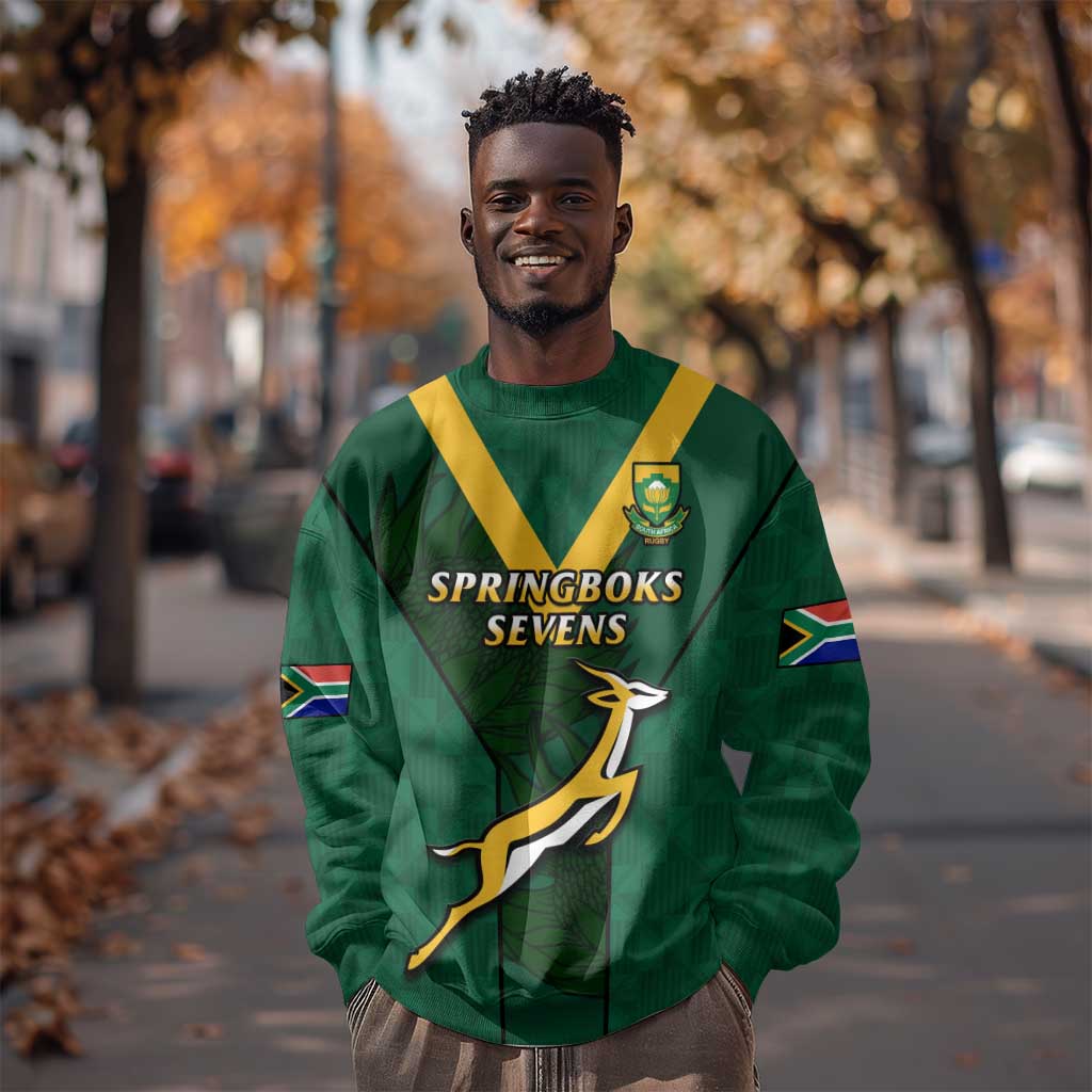 Custom South Africa Rugby Go Blitzboks Sevens Sweatshirt LT14