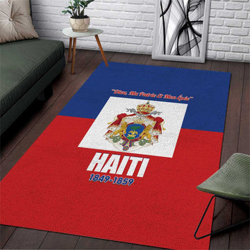 Second Empire of Haiti 1849-1859 Area Rug Anpi an Ayiti Flag Style LT14