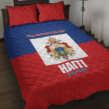 Second Empire of Haiti 1849-1859 Quilt Bed Set Anpi an Ayiti Flag Style LT14