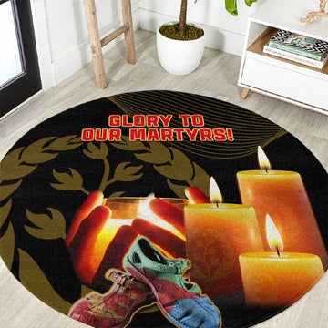 20 June Eritrea Martyrs Day Round Carpet Glory To Our Martyrs LT14