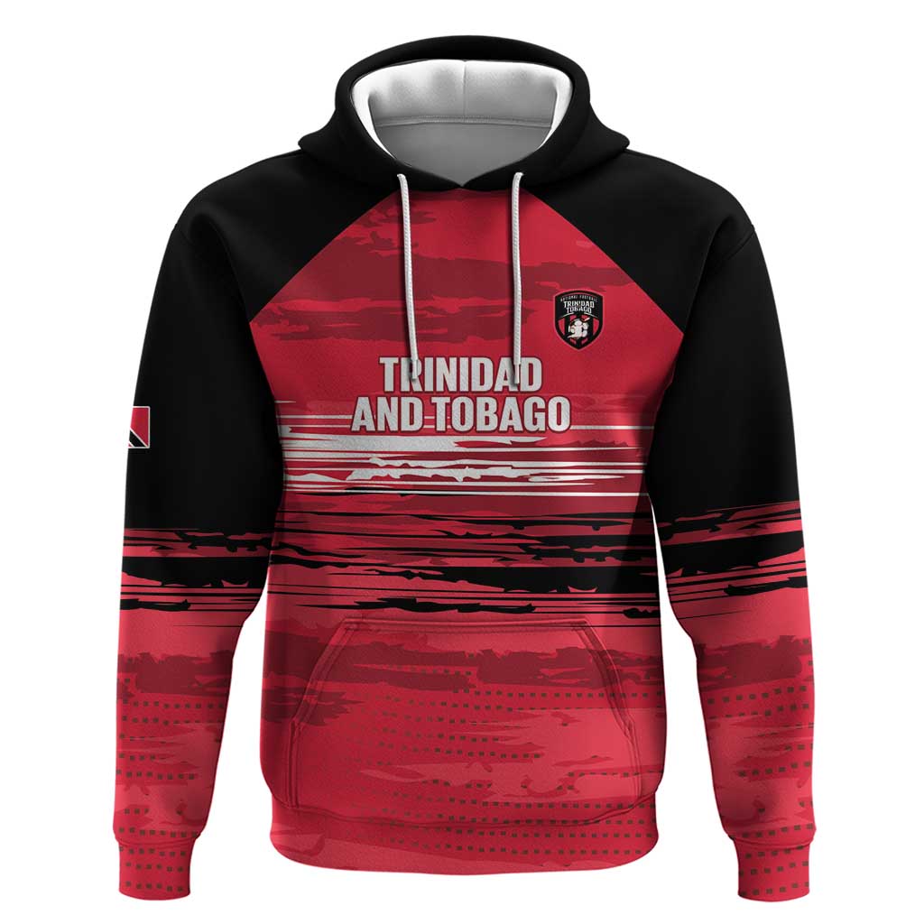 Custom Trinidad and Tobago Football Hoodie 2025 Grunge Version LT14
