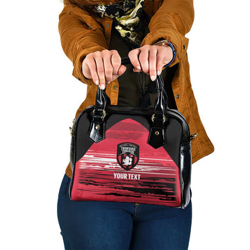 Custom Trinidad and Tobago Football Shoulder Handbag 2025 Grunge Version LT14