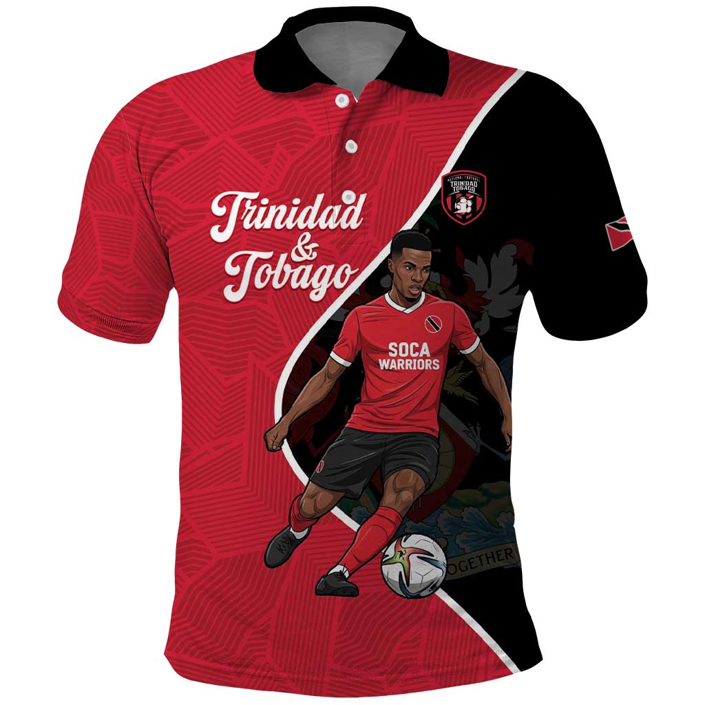 Custom Trinidad and Tobago Football Polo Shirt 2025 Go Champions LT14
