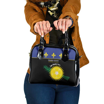 Custom Guadeloupe Football Shoulder Handbag Allez Gwada Boys LT14