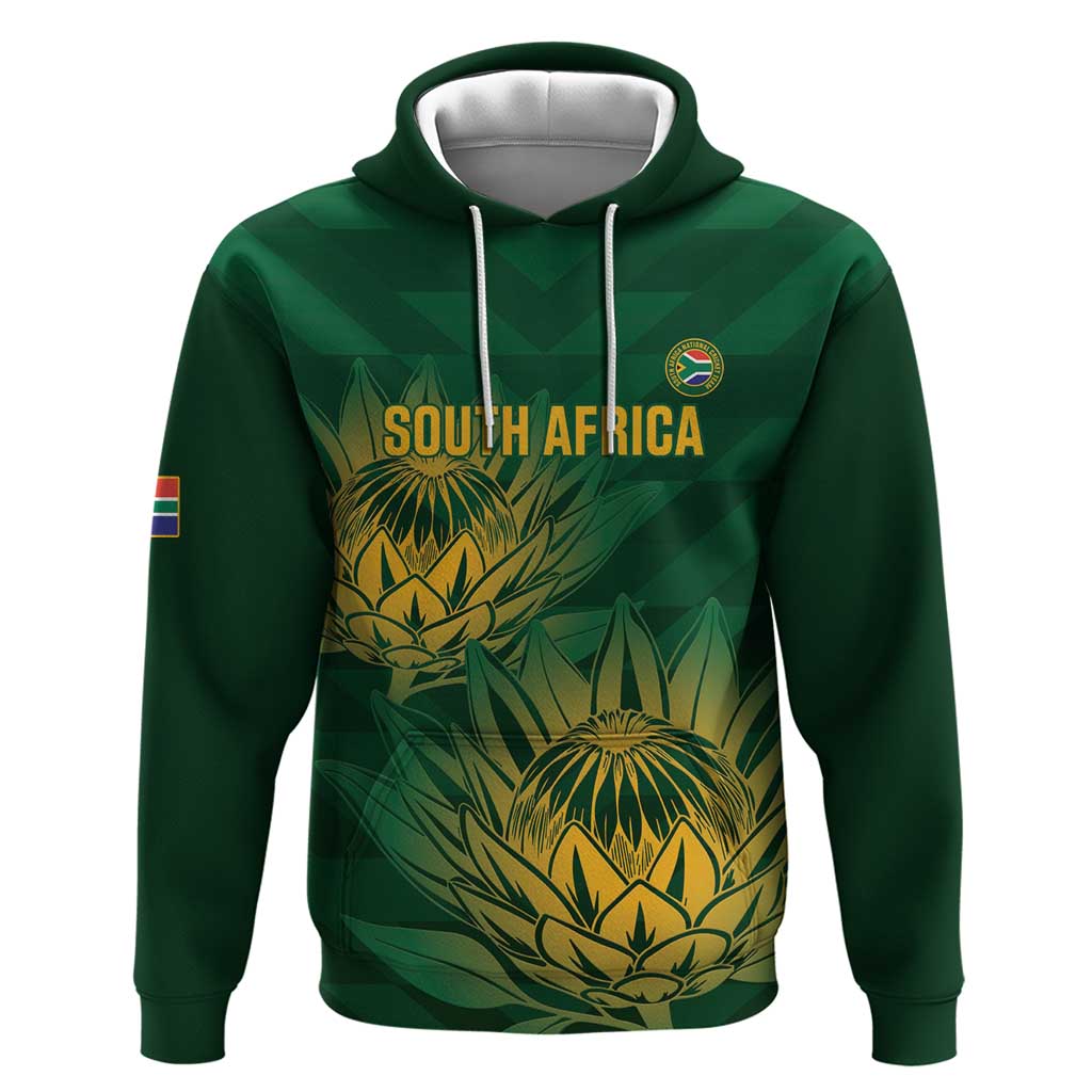 Custom South Africa Cricket Hoodie Go Champions Proteas LT14
