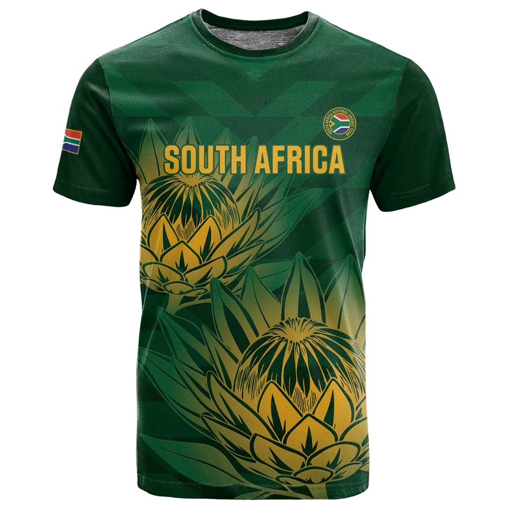 Custom South Africa Cricket T shirt Go Champions Proteas LT14