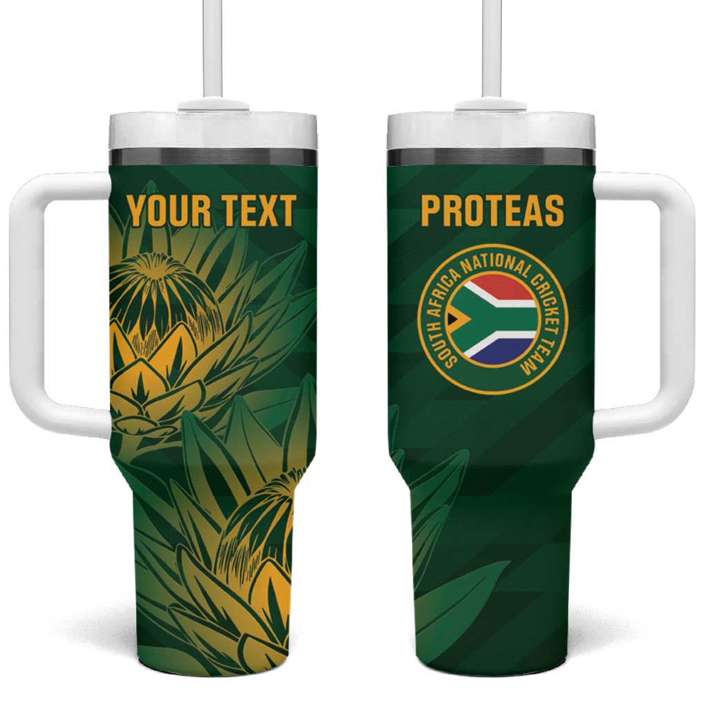 Custom South Africa Cricket Tumbler With Handle Go Champions Proteas LT14