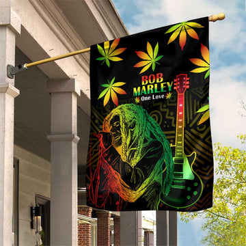 Afro Jamaica Legend Bob Day Garden Flag One Love Jamaican Reggae African Pattern LT14