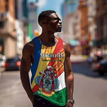 29 June Seychelles Independence Day Men Tank Top Flag Style LT14