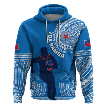 Custom Samoa Rugby Hoodie Pacific 2023 Go Toa Samoa LT14