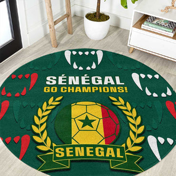 Senegal Football Round Carpet 2024 Culture Pour Home Style LT14
