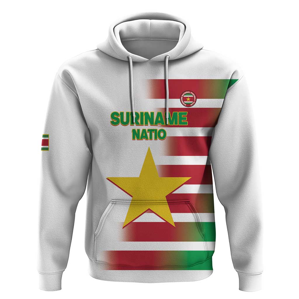 Custom Suriname Football Hoodie 2025 Go Natio White Color LT14