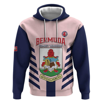 Custom Bermuda Football Hoodie 2025 Go Gombey Warriors - Pink LT14