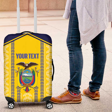 Custom Ecuador Football Luggage Cover 2025 Come On La Tricolor LT14