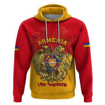Armenia Independence Day Hoodie Armenian Coat Of Arms 32st Anniversary LT14