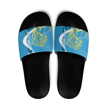 Saint Lucia Kings Cricket Custom Slide Sandals 2025 2nd Champions Back To Back LT14
