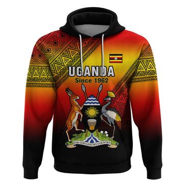 Uganda Independence Day Hoodie Jamhuri ya Uganda Happy 61st Anniversary LT14