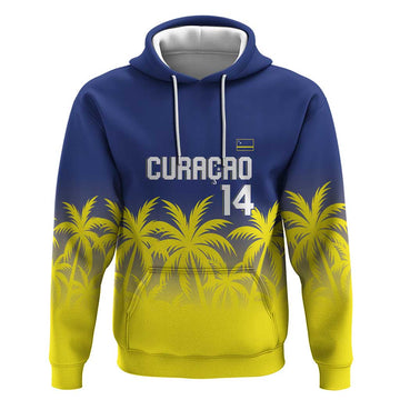 Custom Baseball Curacao Hoodie 2025 Korsou de Palmbomen LT14