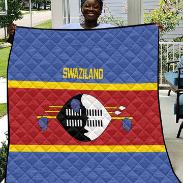 Afro Swaziland Quilt Siyinqaba Eswatini Flag Style LT14