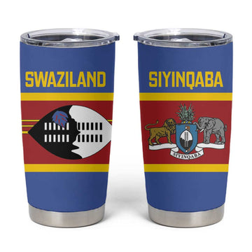 Afro Swaziland Tumbler Cup Siyinqaba Eswatini Flag Style LT14