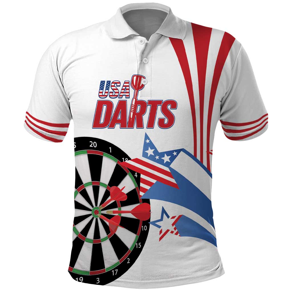 Custom United States Darts Polo Shirt USA Go Champions LT14