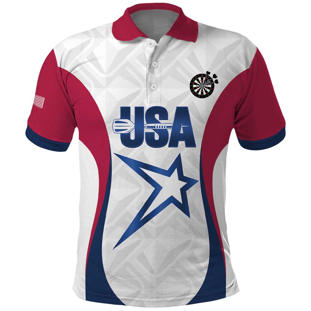 Custom United States Darts Polo Shirt Come On USA Curve Style LT14